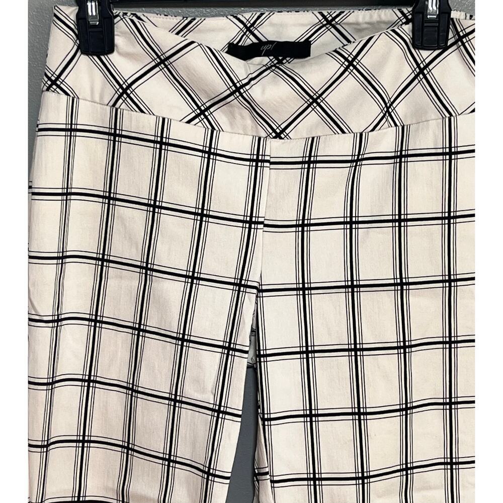 Up Pants Ankle Length White with Black thin Lines Size‎ 4  Pull On - Picture 3 of 6